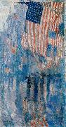 Childe Hassam The Avenue in the Rain painting